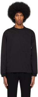 Черная футболка с карманом rito structure