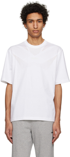 Белая футболка с принтом ZEGNA