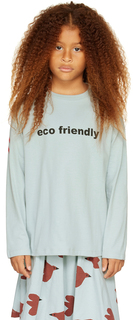 Детская синяя футболка с длинным рукавом \Eco Friendly\&quot;&quot; Beau Loves