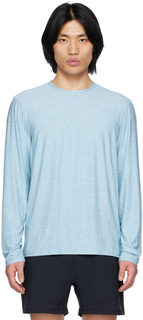 Синяя футболка с круглым вырезом и длинным рукавом Outdoor Voices