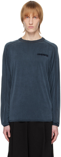 Темно-синяя футболка с длинным рукавом &apos;Le T-Shirt Jao&apos; Jacquemus