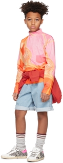 Детская разноцветная футболка с длинным рукавом с принтом ERL