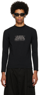 Черная футболка с длинным рукавом Fashion Institute Balenciaga