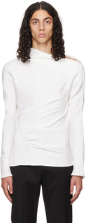 Эксклюзивная белая футболка с длинным рукавом SSENSE ARTURO OBEGERO