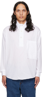 Белая футболка-поло с нашивками и наборами Edward Cuming