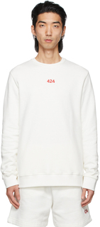Белая толстовка с логотипом 424 Suncoat Girl