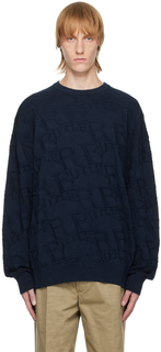 Темно-синий свитер с арками BUTLER SVC