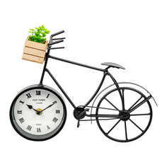 Часы велосипед с суккулентом ВеЩицы