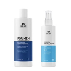 Набор для ухода за волосами YOUR BODY Подарочный набор FOR MEN Шампунь + Hyaluronic Сыворотка