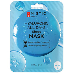 Маска для лица MISTIC Тканевая маска для лица с гиалуроновой кислотой Hyaluronic All Days Sheet Mask
