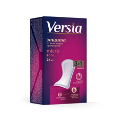 Прокладки гигиенические VERSIA Урологические прокладки для женщин гигиенические впитывающие Micro 24.0