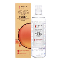 Тонер для лица MISTIC Очищающий тонер с фруктовыми кислотами Aha & Bha Pore Clean Fruit Toner