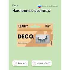 Ресницы накладные DECO. Накладные ресницы BEAUTY №508 blue neon 1.0