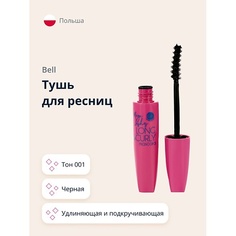 BELL Тушь для ресниц MEGA LASHES LONG & CURLY MASCARA удлиняющая и подкручивающая