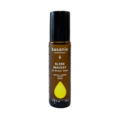 Масло для тела KASANIE Ароматический роллер натуральных эфирных масел авторской коллекции Blend Желтый. Bravery 10.0