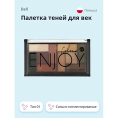 BELL Палетка теней для век COLOUR ENJOY EYESHADOW PALETTE