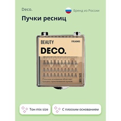 Ресницы накладные DECO. Пучки ресниц с плоским основанием mix size 1.0