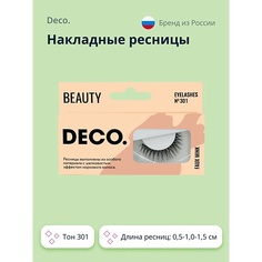 Ресницы накладные DECO. Накладные ресницы с эффектом норки №301 1.0