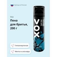 VOX Пена для бритья FOR MEN ментол и экстракт алоэ вера 200.0