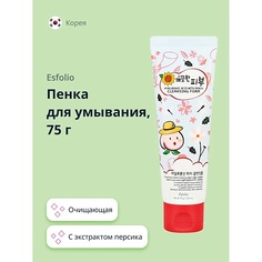 Мусс для умывания ESFOLIO Пенка для умывания с экстрактом персика 75