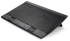 Подставка для ноутбука с охлаждением Deepcool WINDPALFS 17" 382x262x24мм 26.5дБ 2xUSB 2x 140ммFAN 793г черный