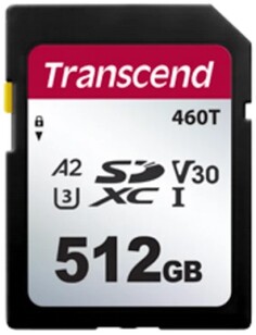 Промышленная карта памяти SDXC 512Gb Transcend TS512GSDC460T 460T A2/U3/V30, 3D TLC BiCS5