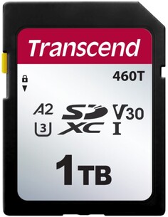 Промышленная карта памяти SDXC 1024Gb Transcend TS1TSDC460T 460T A2/U3/V30, 3D TLC BiCS5