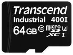 Промышленная карта памяти MicroSDXC 64Gb Transcend TS64GUSD400I UHS-I U3, MLC, Wide Temp.