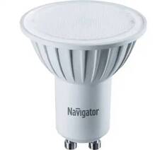 Лампа светодиодная Navigator NLL-PAR16-7-230-4K-GU10 7Вт, 176-264В, 4000К, 560лм, GU10, 50х57мм, рефлектор, матовая (94227)