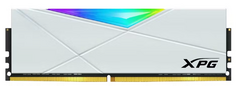 Модуль памяти DDR4 16GB ADATA AX4U413316G19J-SW50 XPG SPECTRIX D50 RGB white PC4-33000 4133MHz CL19 радиатор 1.4V RTL