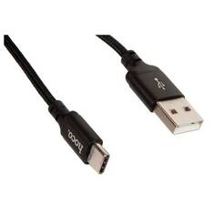 Кабель интерфейсный USB 2.0-Type C Hoco X14 черный, 2м