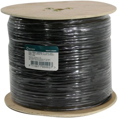 Кабель витая пара F/UTP 6 кат. 4 пары 5bites FS6575-305BPE 23AWG(0.57 мм), медь, одножильный (solid), внешний, PE, чёрный, уп/305м