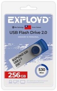 Накопитель USB 2.0 256GB Exployd EX-256GB-530-Blue 530 синий
