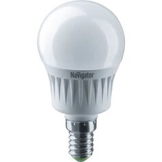 Лампа светодиодная Navigator NLL-G45-7-230-4K-E14 7Вт, 176-264В, 4000К, 560лм, E14, 45х79мм, шар, матовая (94468)