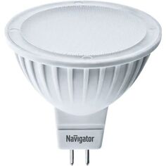 Лампа светодиодная Navigator NLL-MR16-5-230-3K-GU5.3 5Вт, 176-264В, 3000К, 380лм, GU5.3, 50х50мм, рефлектор, матовая (94263)