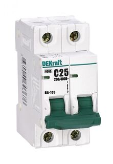 Автоматический выключатель DEKraft 12070DEK ВА-103 2Р 6А (C) 6кА