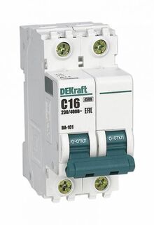Автоматический выключатель DEKraft 11205DEK ВА-101 - 2P, тип хар-ки B, 4 А, 230 В AC, 4.5кА