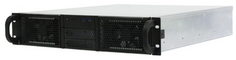 Корпус серверный 2U Procase RE204-D0H8-FA-55 0x5.25+8HDD,черный,без блока питания(2U,2U-redundant),глубина 550мм,ATX 12"x9.6", панель вентиляторов 4*8