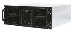 Корпус серверный 4U Procase RE411-D0H17-FA-55 2x5.25+15HDD,черный,без блока питания,глубина 550мм,MB ATX 12"x9,6", панель вентиляторов 3*120x25 PWM