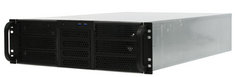 Корпус серверный 3U Procase RE306-D6H4-E8-55 6x5.25+4HDD,черный,без блока питания(2U,2U-redundant),глубина 550мм,MB EATX 12"x13",8slot