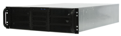 Корпус серверный 3U Procase RE306-D6H4-FA8-48 6x5.25+4HDD,черный,без блока питания(2U,2U-redundant),глубина 480мм,MB ATX 12"x9.6", 8slot, панель венти