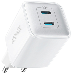 Зарядное устройство сетевое Anker PowerPort 521 Nano Pro A2038G21 2*USB Type-C для iPhone 13/13 Mini/13 Pro/13 Pro Max/12, Galaxy, Pixel 4/3, iPad/iPa