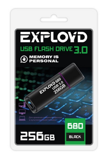 Накопитель USB 3.0 256GB Exployd EX-256GB-680-Black 680 чёрный
