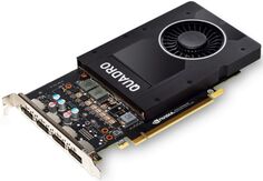 Видеокарта PCI-E PNY Quadro P2200 (VCQP2200-PB) 5GB GDDR5x 160bit 16nm 1253/10024MHz 4*DP