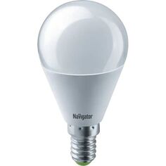 Лампа светодиодная Navigator NLL-G45-8.5-230-4K-E14 8,5Вт, 176-264В, 4000К, 680лм, E14, 47х89мм, шар, матовая (61334)