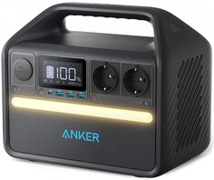 Зарядное устройство сетевое Anker 535 A1751311 емкостью 512 Втч с 2-мя выходами переменного тока 220 В, 6 выходных разъема: 2x220 В, 3xUSB-A (36W), 1x