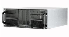 Корпус серверный 4U Procase RE411-D7H6-FC-55 7x5.25+6HDD,черный,без блока питания,глубина 550мм,MB CEB 12"x10,5", панель вентиляторов 3*120x25 PWM
