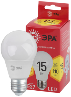 Лампа светодиодная ЭРА Б0046355 LED A60-15W-827-E27 R (диод, груша, 15Вт, тепл, E27) ERA