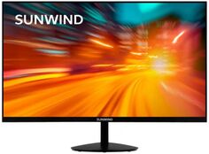 Монитор 27" SUNWIND SUN-M27BA102 black, 1920x1080, VA, 8ms, 16:9, HDMI, D-SUB, 4000:1, 250cd, 178°/178°