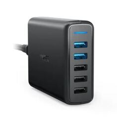 Зарядное устройство сетевое Anker A2054L11 PowerPort Speed 63W 5*USB-A черное